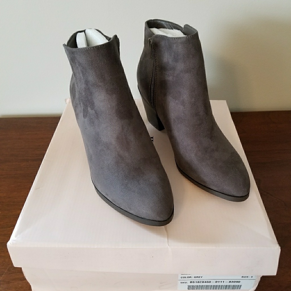 Justfab Western Wanderlust Grey Booties